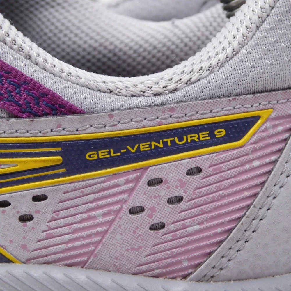 Asics Womens Gel-Venture 9 Running Shoes Grey Purple Trail Sneakers 10
